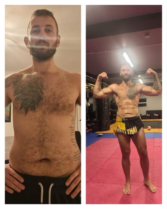 Denis's before and after photos